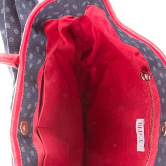 Designer Red Valentino beautiful canvas handbag. - Picture 6 of 10